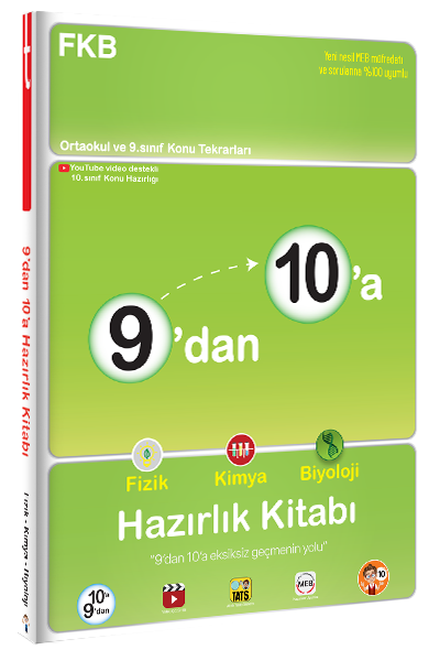 Tonguç 9 dan 10 a Fizik Kimya Biyoloji Hazırlık Kitabı Tonguç Akademi