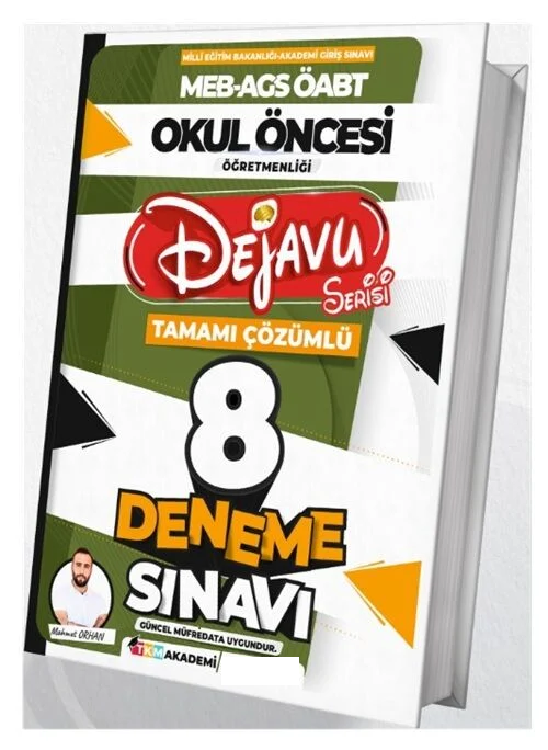 TKM Akademi 2025 ÖABT MEB-AGS Okul Öncesi Öğretmenliği Dejavu 8 Deneme Çözümlü - Mahmut Orhan TKM Akademi