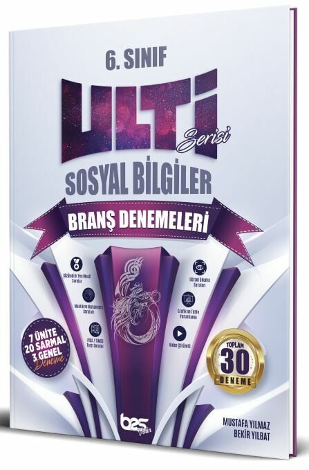 Bes Yayınları 6. Sınıf Sosyal Bilgiler Ulti 30 Deneme Bes Yayınları