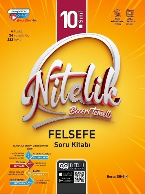 Nitelik 10. Sınıf Felsefe Beceri Temelli Soru Kitabı Nitelik Yayınları