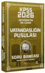 CBA Yayınları 2026 KPSS Lise Ortaöğretim Ön Lisans Vatandaşlık Vatandaşlığın Pusulası Soru Bankası Çözümlü - Ali Koç  CBA Yayınları