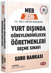 SÜPER FİYAT - Data 2026 MEB Yurt Dışında Görevlendirilecek Öğretmenleri Seçme Sınavı Soru Bankası Data Yayınları