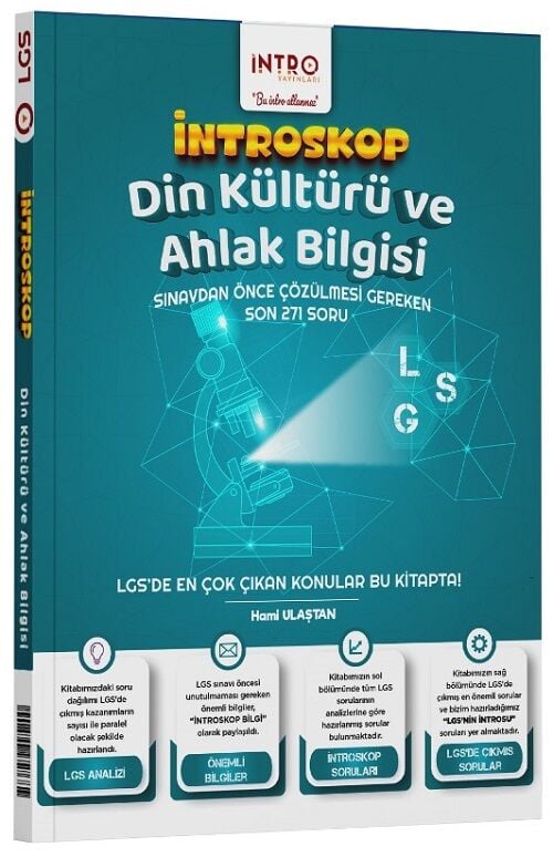 İntro 8. Sınıf LGS Din Kültürü ve Ahlak Bilgisi İntroskop Soru Bankası İntro Yayınları