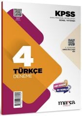 Marka 2026 KPSS Türkçe 4 Deneme Çözümlü Marka Yayınları