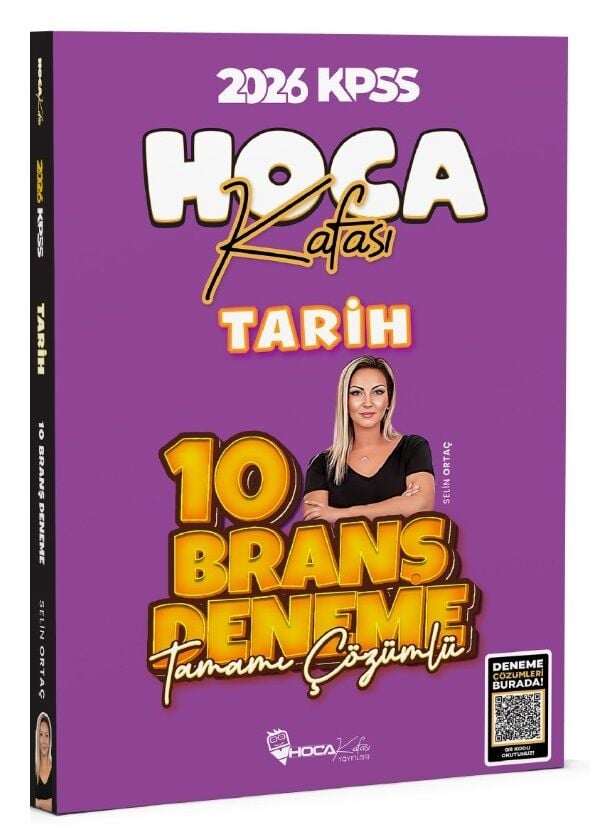 Hoca Kafası 2026 KPSS Tarih 10 Deneme Çözümlü - Selin Ortaç Hoca Kafası Yayınları
