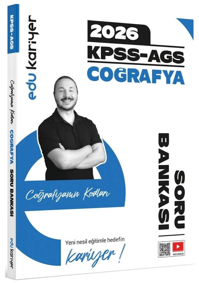 EDU Kariyer 2026 KPSS MEB-AGS Coğrafyanın Kodları Soru Bankası Çözümlü - Yunus Turan EDU Kariyer