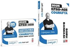 EDU Kariyer 2026 KPSS MEB-AGS 35 Günde Haritalarla Kodlamalarla Coğrafyanın Kodları Video Ders Notları Kitabı + Soru Bankası 2 li Set - Yunus Turan EDU Kariyer