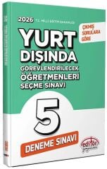 Editör 2026 MEB Yurt Dışında Görevlendirilecek Öğretmenleri Seçme Sınavı 5 Deneme Editör Yayınları
