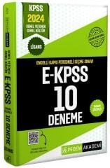 SÜPER FİYAT - Pegem 2024 EKPSS 10 Deneme Çözümlü Pegem Akademi Yayınları