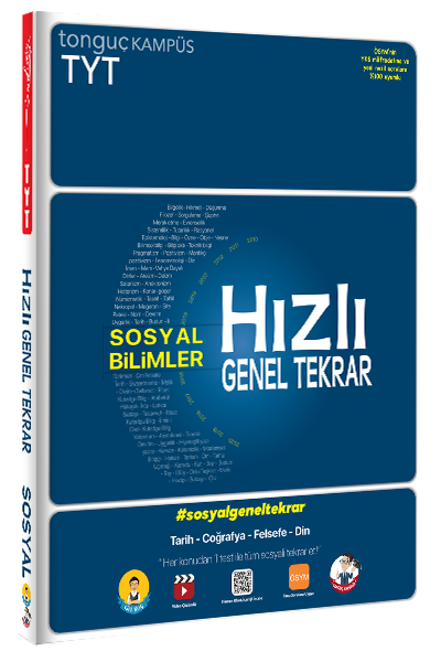 Tonguç YKS TYT Sosyal Bilimler Hızlı Genel Tekrar Tonguç Akademi