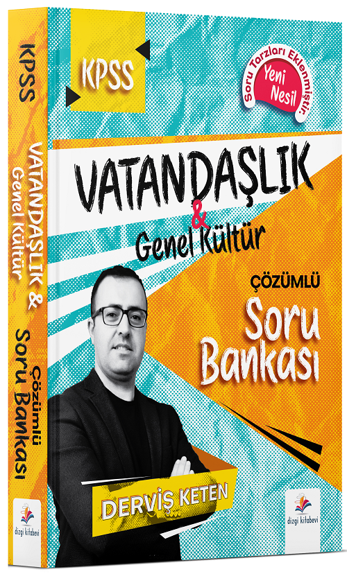 Dizgi Kitap KPSS Vatandaşlık Soru Bankası Çözümlü - Derviş Keten Dizgi Kitap