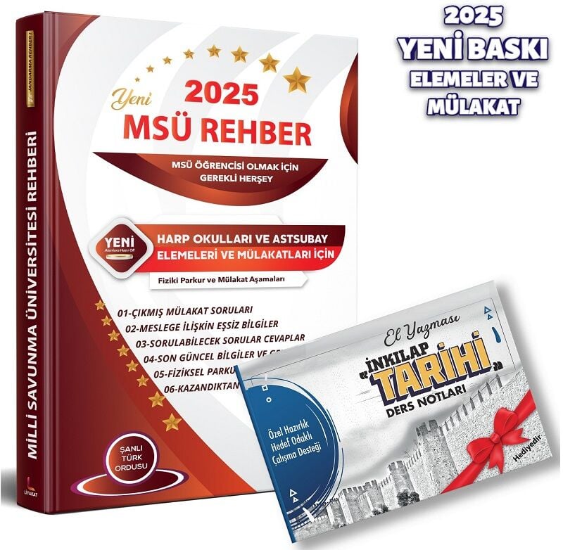 Liyakat 2025 MSÜ REHBER Öğrenci Alımları için Özel Kaynak Mülakat ve Parkur Liyakat Yayınları