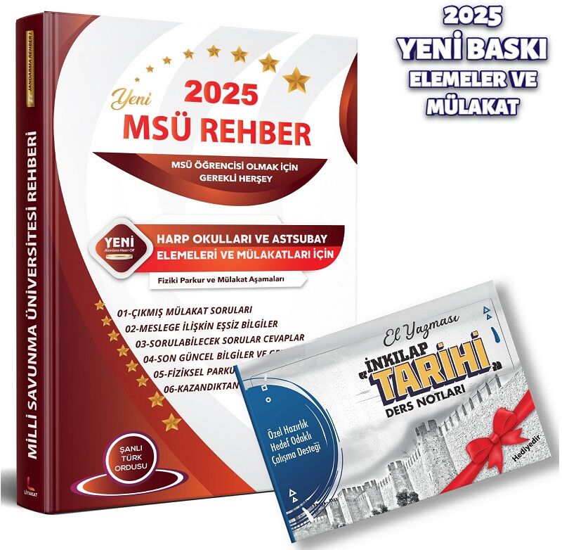 Liyakat 2025 MSÜ REHBER Öğrenci Alımları için Özel Kaynak Mülakat ve Parkur Liyakat Yayınları