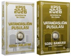 CBA Yayınları 2026 KPSS Lise Ortaöğretim Ön Lisans Vatandaşlık Vatandaşlığın Pusulası Konu + Soru Bankası 2 li Set - Ali Koç CBA Yayınları