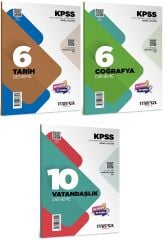 Marka 2026 KPSS Tarih + Coğrafya + Vatandaşlık 6+6+10 Deneme 3 lü Set Marka Yayınları