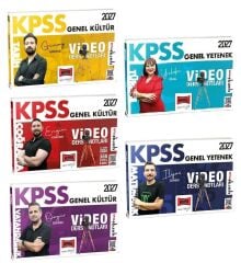 Yargı 2027 KPSS Genel Yetenek Genel Kültür Video Ders Notları 5 li Set Yargı Yayınları