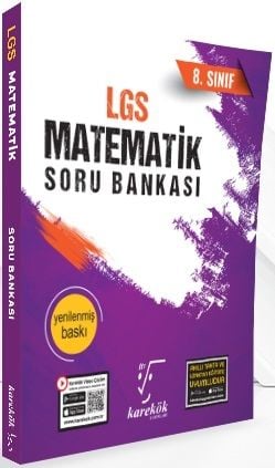 Karekök 8. Sınıf LGS Matematik Soru Bankası Video Çözümlü Karekök Yayınları