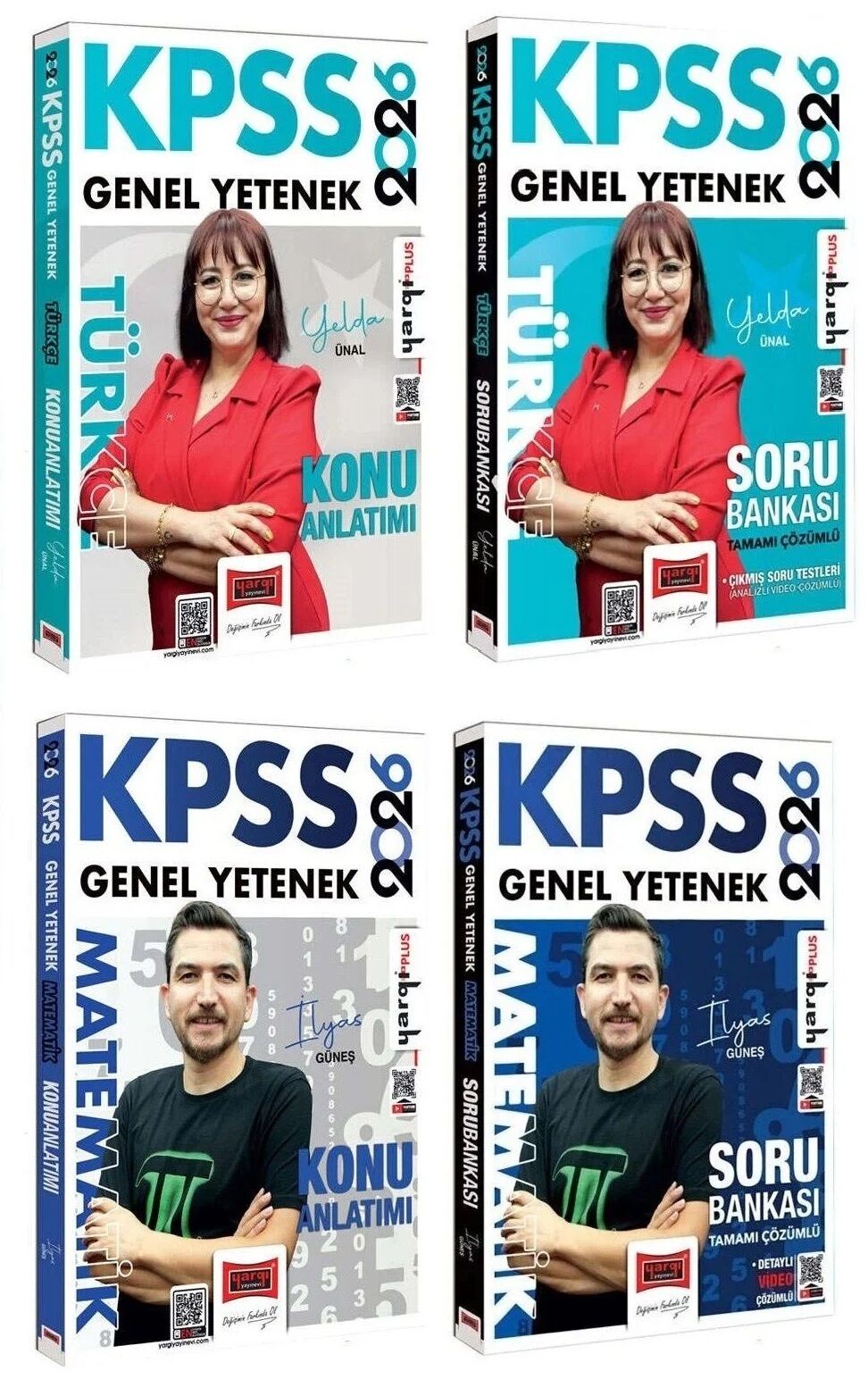 Yargı 2026 KPSS Türkçe + Matematik Konu Anlatımı + Soru Bankası 4 lü Set Yargı Yayınları