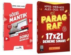 Türkçecim TV + EVP Akademi KPSS DGS ALES Sözel Mantık Soru Bankası + Paragraf 21 Deneme 2 li Set - Ali Özbek Türkçecim TV + AVP Akademi Yayınları