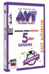 Yargı YKS AYT Eşit Ağırlık 5 Deneme Çözümlü Yargı Yayınları
