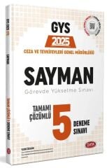 Data 2025 GYS Ceza ve Tevkifevleri Sayman 5 Deneme Çözümlü Görevde Yükselme Data Yayınları