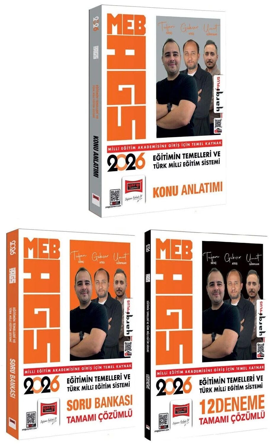 Yargı 2026 MEB-AGS Eğitimin Temelleri ve Türk Milli Eğitim Sistemi Konu Anlatımı + Soru Bankası + 12 Deneme 3 lü Set - Tufan Genç Yargı Yayınları