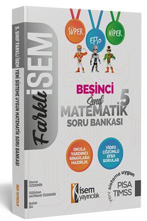 İsem 5. Sınıf Farklı İsem Matematik Soru Bankası İsem Yayıncılık