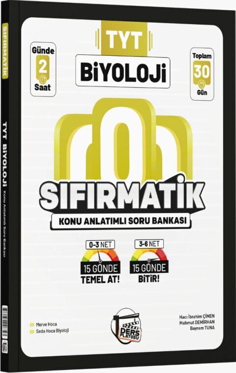 Ders Platosu YKS TYT Biyoloji Sıfırmatik Konu Anlatımlı Soru Bankası Ders Platosu