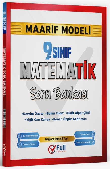 Full Matematik 9. Sınıf Matematik Maarif Modeli Soru Bankası Full Matematik Yayınları