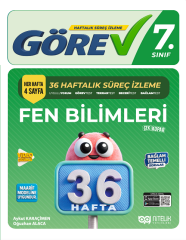 Nitelik 7. Sınıf Fen Bilimleri Görev Maarif Model 36 Haftalık Süreç İzleme Nitelik Yayınları