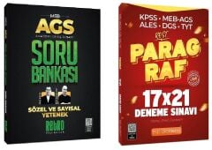 Retro + EVP Akademi 2025 MEB-AGS Sözel ve Sayısal Yetenek Soru Bankası + Paragraf 21 Deneme 2 li Set- Aker Kartal Retro + EVP Akademi Yayıncılık