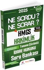 Dizgi Kitap 2025 Hukuk Atölyesi HMGS Hakimlik İdare Hukuku Ne Sordu Ne Sorar Soru Bankası Çözümlü - İlker Eroğlu Dizgi Kitap