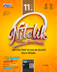 Nitelik 11. Sınıf Din Kültürü ve Ahlak Bilgisi Beceri Temelli Soru Kitabı Nitelik Yayınları