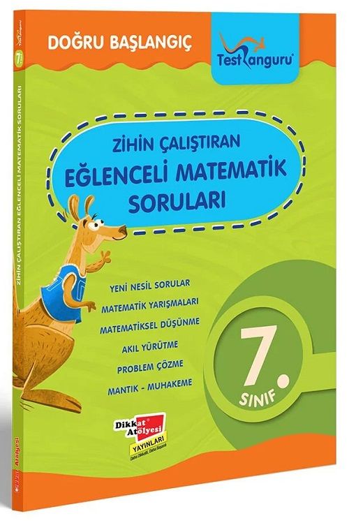 Dikkat Atölyesi 7. Sınıf Matematik Zihin Çalıştıran Eğlenceli Kanguru Soruları Dikkat Atölyesi Yayınları
