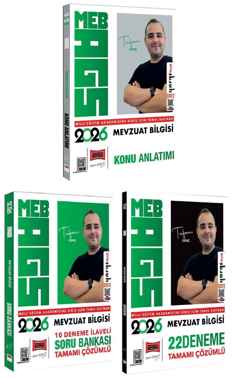 Yargı 2026 MEB-AGS Mevzuat Bilgisi Konu Anlatımı + Soru Bankası + 22 Deneme 3 lü Set - Tufan Genç Yargı Yayınları