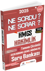 Dizgi Kitap 2025 Hukuk Atölyesi HMGS Hakimlik Ceza Hukuku Genel Hükümler Ne Sordu Ne Sorar Soru Bankası Çözümlü - Murat Soylu Dizgi Kitap