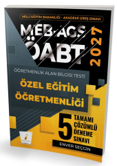 Pelikan 2027 ÖABT MEB-AGS Özel Eğitim Öğretmenliği 5 Deneme Çözümlü - Enver Seçgin Pelikan Yayınları