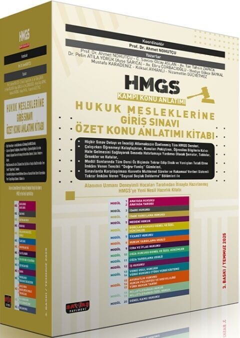 Savaş 2025 HMGS Kampı Özet Konu Anlatımı Modüler Set 3. Baskı - Ahmet Nohutçu Savaş Yayınları