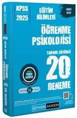 Pegem 2025 KPSS Eğitim Bilimleri Öğrenme Psikolojisi 20 Deneme Çözümlü Pegem Akademi Yayınları