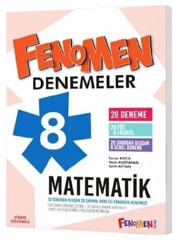 Fenomen Okul 8. Sınıf Matematik Fenomen 28 Deneme Fenomen Okul Yayınları