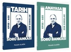 Mustafa Ulukök 2026 KPSS MEB-AGS Tarih + Anayasa-Vatandaşlık Soru Bankası 2 li Set Mustafa Ulukök