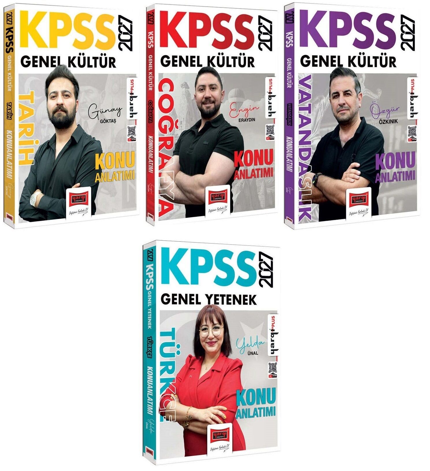 Yargı 2027 KPSS Tarih + Coğrafya + Vatandaşlık + Türkçe Konu Anlatımı 4 lü Set Yargı Yayınları