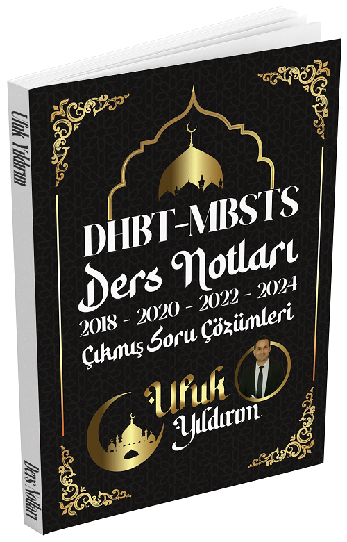Ufuk Yıldırım 2025 DHBT MBSTS Ders Notları ve Çıkmış Sorular Çözümlü Ufuk Yıldırım