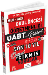 Dizgi Kitap 2026 ÖABT MEB-AGS nin Rehberi Okul Öncesi Öğretmenliği Çıkmış Sorular Son 10 Yıl Çözümlü Dizgi Kitap Yayınları