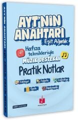 Anahtar Kitap YKS AYT nin Anahtarı Eşit Ağırlık Hafıza Teknikleriyle Müzik Destekli Pratik Notlar Anahtar Kitap