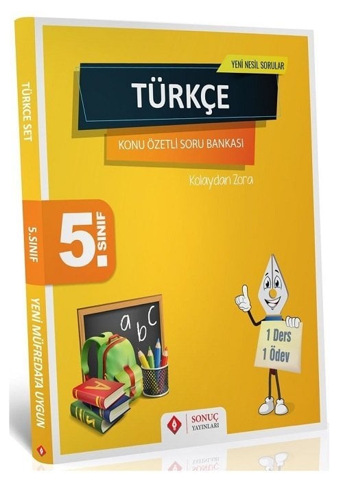 SÜPER FİYAT - Sonuç 5. Sınıf Türkçe Konu Özetli Soru Bankası Seti Sonuç Yayınları