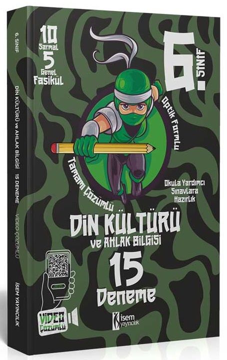 İsem 6. Sınıf Din Kültürü ve Ahlak Bilgisi 15 Deneme Video Çözümlü İsem Yayıncılık
