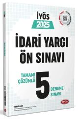Data 2025 İYÖS İdari Yargı Ön Sınavı 5 Deneme Çözümlü Data Yayınları