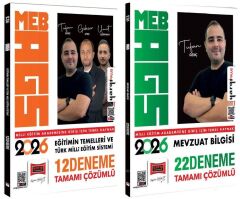 Yargı 2026 MEB-AGS Eğitimin Temelleri ve Türk Milli Eğitim Sistemi + Mevzuat Bilgisi 12+22 Deneme 2 li Set - Tufan Genç Yargı Yayınları