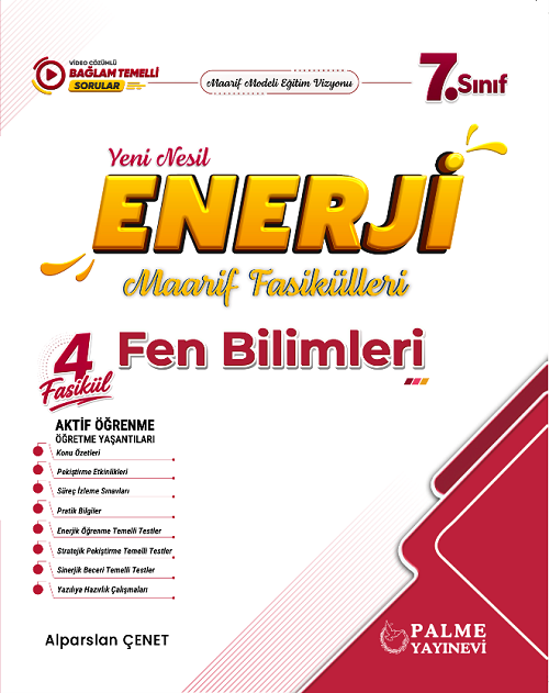 Palme 7. Sınıf Fen Bilimleri Enerji Maarif Fasikülleri Palme Yayınları